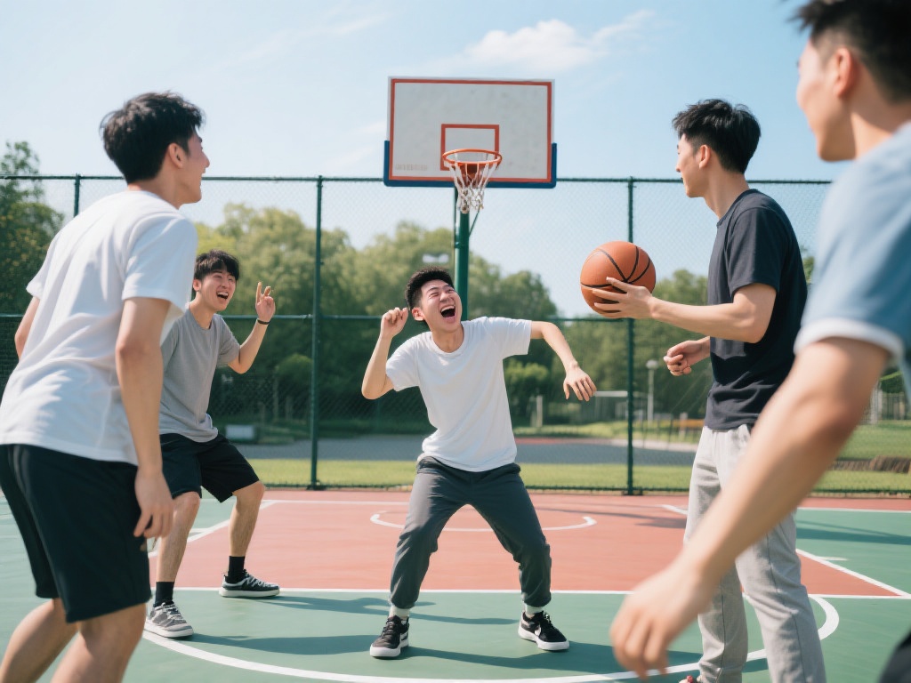 此外，体育游戏还能缓解压力。现代人常常被工作和生活